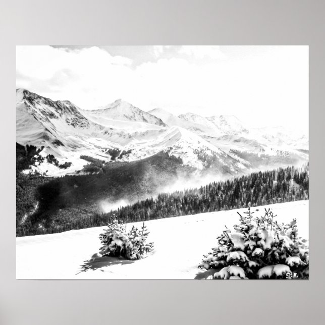 Poster Poussière fraîche // Noir et blanc (Devant)