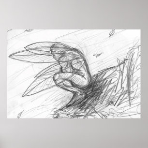 Poster Poussière Pixie dans le vent
