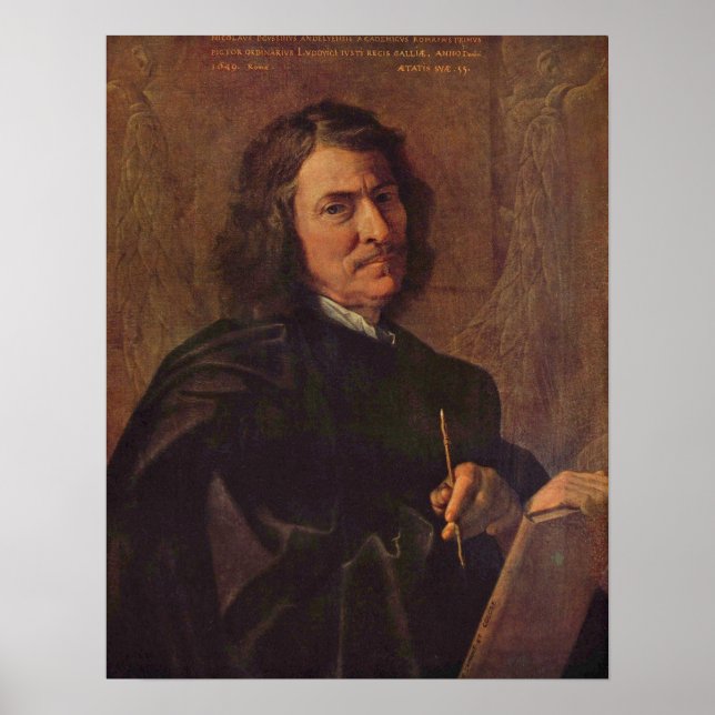 Poster Poussin - Autoportrait (Devant)