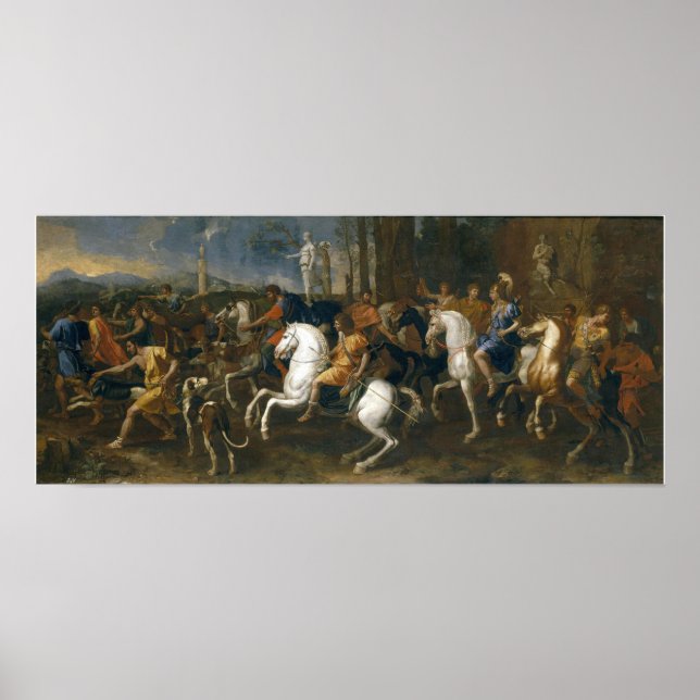 Poster Poussin - Chasse à Meleager (Devant)