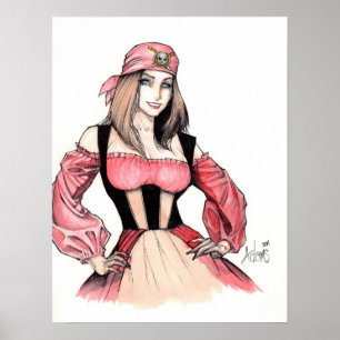 Poster Poussin de pirate