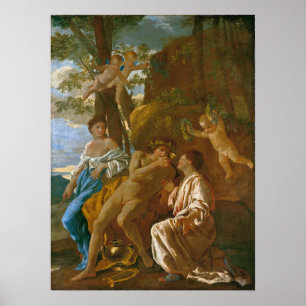 Poster Poussin - L'Inspiration Du Poète