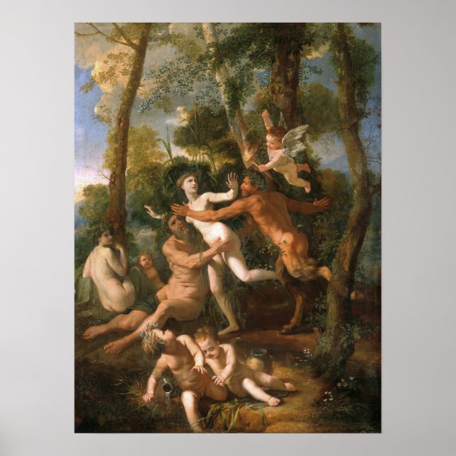 Poster Poussin - Pan Et Syrinx (Devant)
