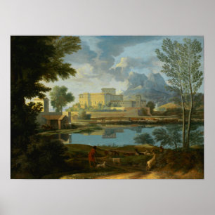 Poster Poussin - Paysage français
