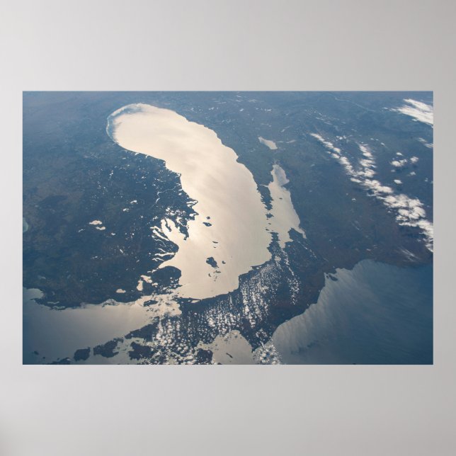 Poster Poutres Sunglint Au Bord Du Lac Michigan (Devant)