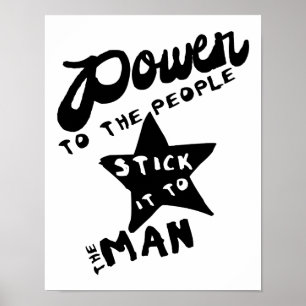 Poster Pouvoir Au Peuple
