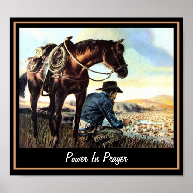 Poster Pouvoir Dans La Prière (Devant)