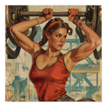 Pouvoir féminin rétro à thème soviétique