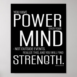 Poster Power Over Your Mind Marcus Aurelius Stoic Philoso