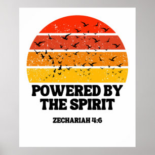 Poster Powered by the Spirit - Zacharie 4:6
