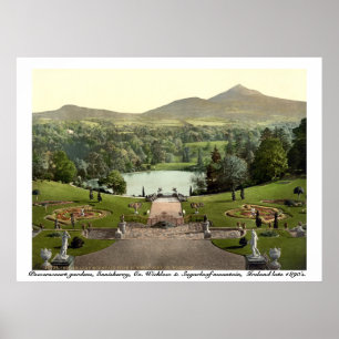 Poster Powerscourt Gardens, Wicklow Irlande