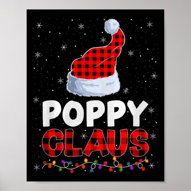 Poster Ppy Claus Christmas Pajamas Santa Matching Family  (Devant)