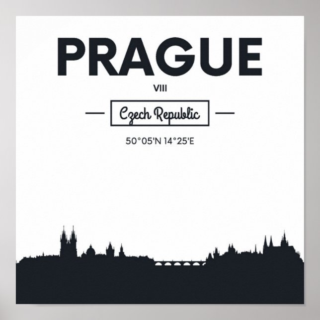 Poster Prague, République tchèque (Devant)