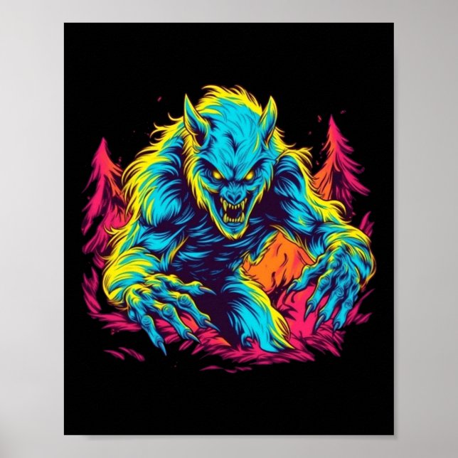 Poster Pranks Werewolf - Mischief lunaire pour Halloween (Devant)