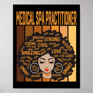 Poster Praticien de Spa Médical Puissant Mois de l'Histoi