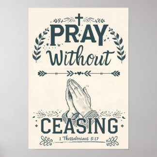 Poster Pray without Ceasing