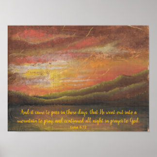 Poster Prayer in the Mountains