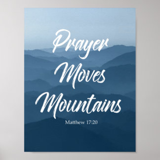 POSTER PRAYER MOVES MONTAGNE MUR ART