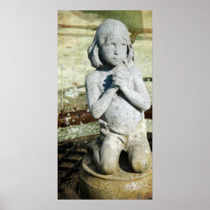 Poster Prayers Fountain Detail Kansas City Plaza