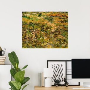 Poster Pré à l'hôpital Saint Paul par Vincent van Gogh