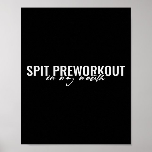 Poster Pré-Exercice Dans Ma Bouche Amusante Gymnase Sarca (Devant)