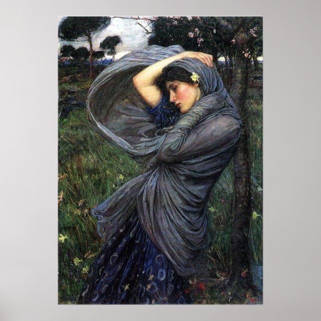 Poster Pré-Raphaelite De Boreas Par John W. Waterh (Devant)