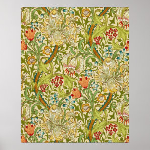 Poster Pre-Raphaelite d'or de cru de lis de William