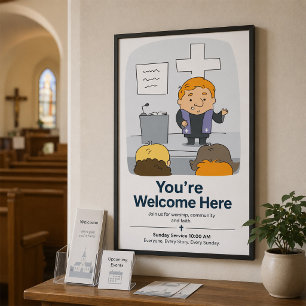 Poster Prédication du ministre de l'Église