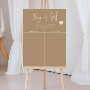 Poster Prédiction minimaliste Brown de la révélation de g