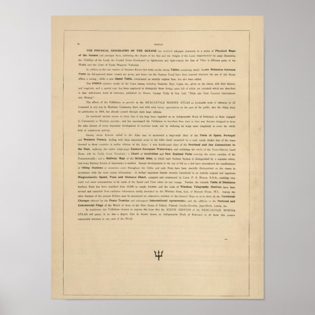 Poster Préface Nouvel atlas marin mercantile (Devant)