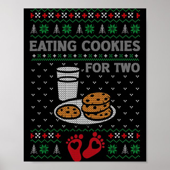 Poster Pregnancy New Mom Baby Pregnant Christmas Matching (Devant)