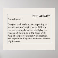 Premier amendement Constitution Liberté d'expressi