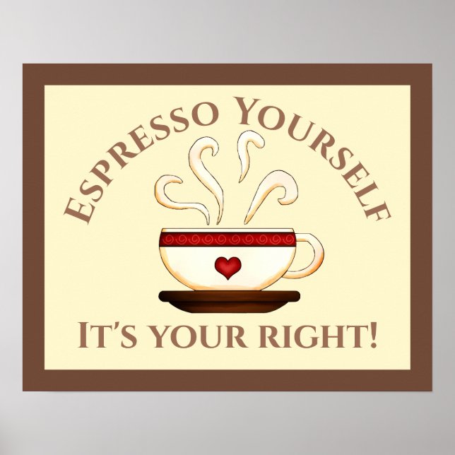 Poster Premier Amendement : Espresso Yourself (Devant)