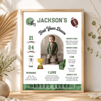 Poster Premier anniversaire de football - 1ère année