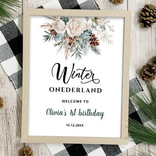 Poster Premier anniversaire Evergreen Winter Onederland