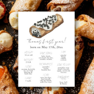 Poster Premier anniversaire Little Cannoli étape importan
