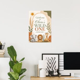 Poster Premier Anniversaire Safari Wild One