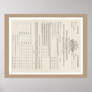 Poster Premier formulaire d'impôt américain sur le revenu