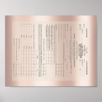 Premier formulaire d'impôt sur le revenu 1040 Rose