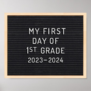 Poster Premier jour de 1ère année signe Premier jour d'éc