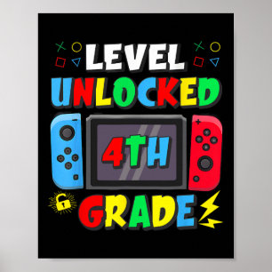 Poster Premier jour de la 4e année niveau débloqué jeu Ck