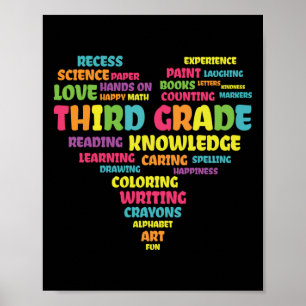 Poster Premier Jour De L'École Troisième Niveau Enseignan