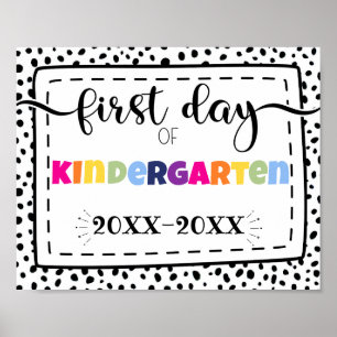 Poster premier jour de maternelle pancarte accessoire pho