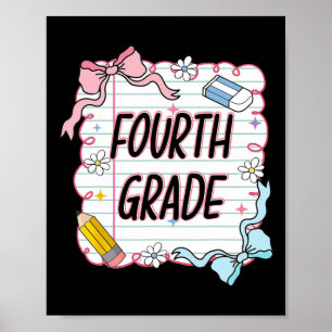 Poster Premier Jour D'école Fillette Coquette1
