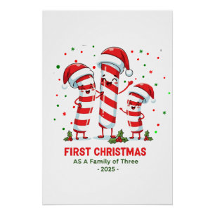 Poster Premier Noël en famille