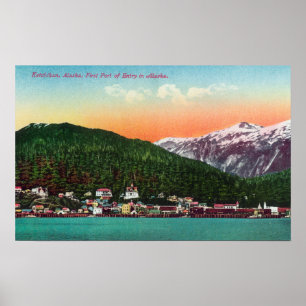 Poster Premier port d'entrée en Alaska View