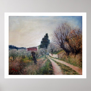 Poster PREMIER PRINTEMPS EN GOUVERNALAIS / Paysage Toscan