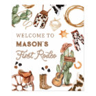 Premier Rodeo Wild West Cowboy Boy Birthday Welcom