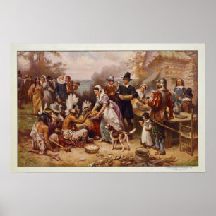 Poster Premier Thanksgiving de Jean Leon Gerome Ferris