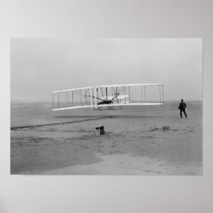 Poster Premier vol de Wright Brothers